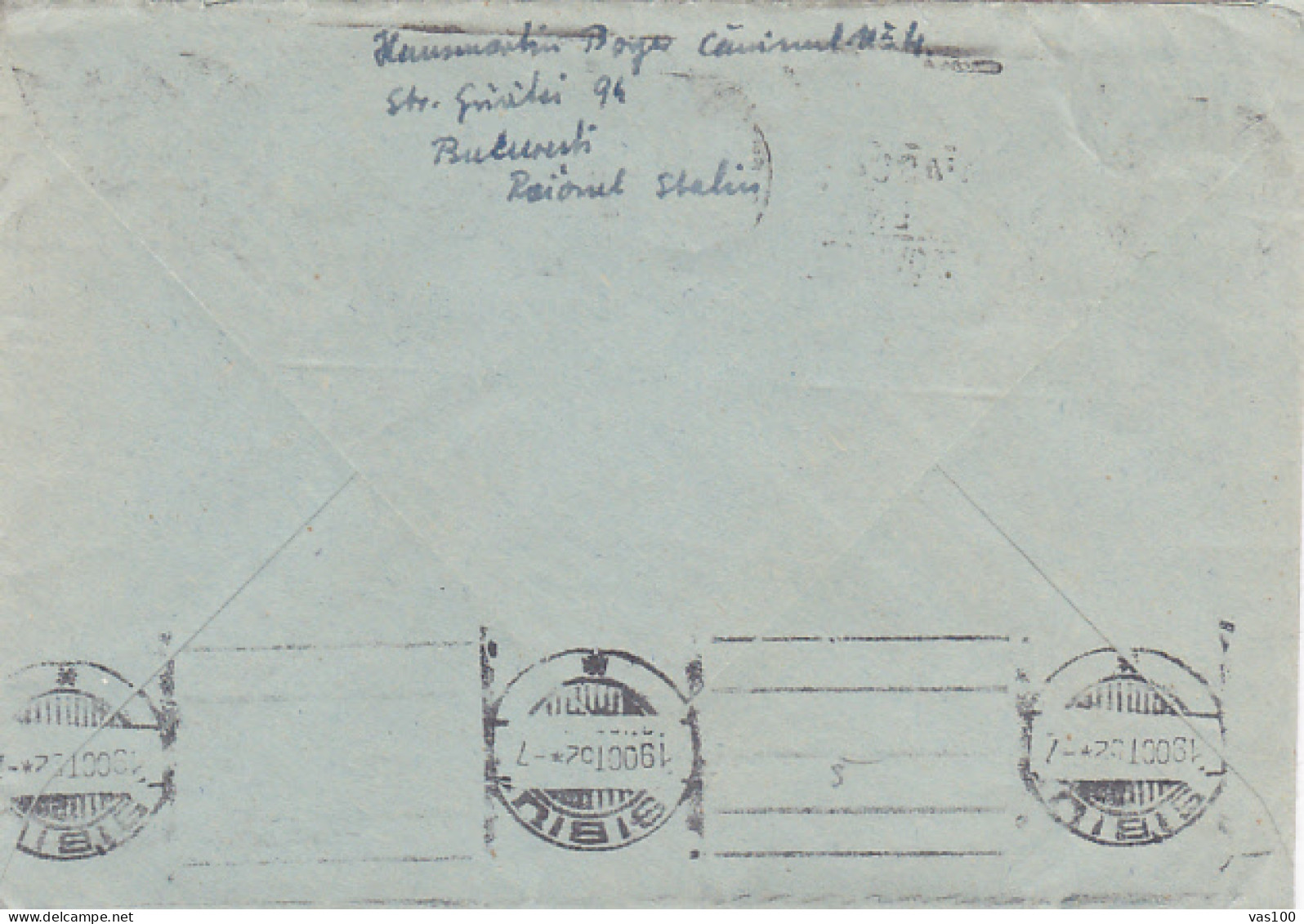 ROMANIAN- RUSSIAN FRIENDSHIP SPECIAL POSTMARKS, LEONARDO DAVINCI STAMP ON COVER WITH LETTER, 1952, ROMANIA - Briefe U. Dokumente