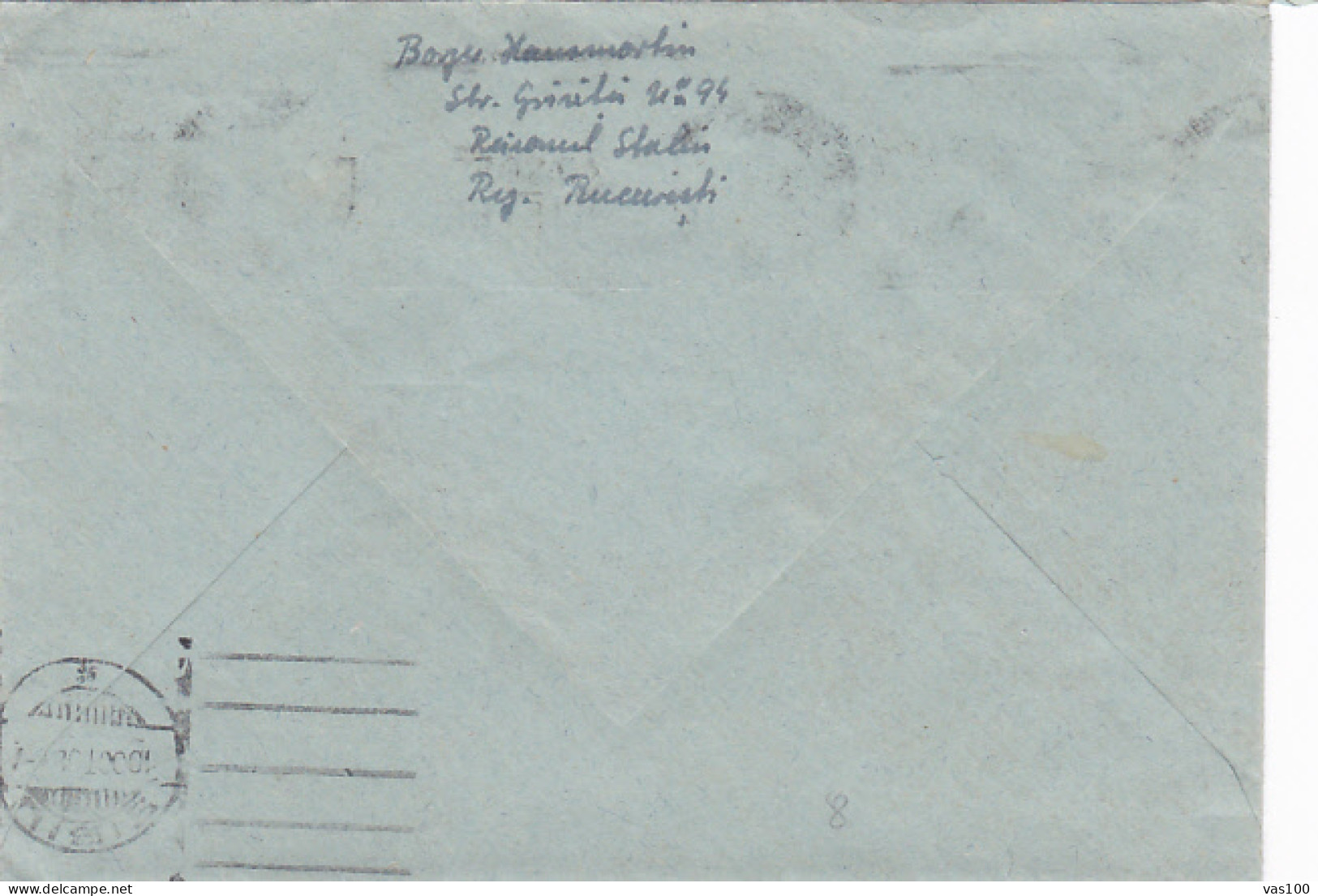 ROMANIAN- RUSSIAN FRIENDSHIP SPECIAL POSTMARKS, LEONARDO DAVINCI STAMP ON COVER WITH LETTER, 1952, ROMANIA - Covers & Documents