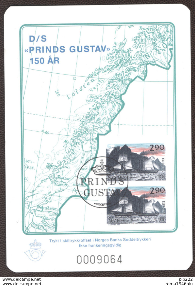 Norvegia 1988 Prinds Gustav VF - Blocks & Sheetlets