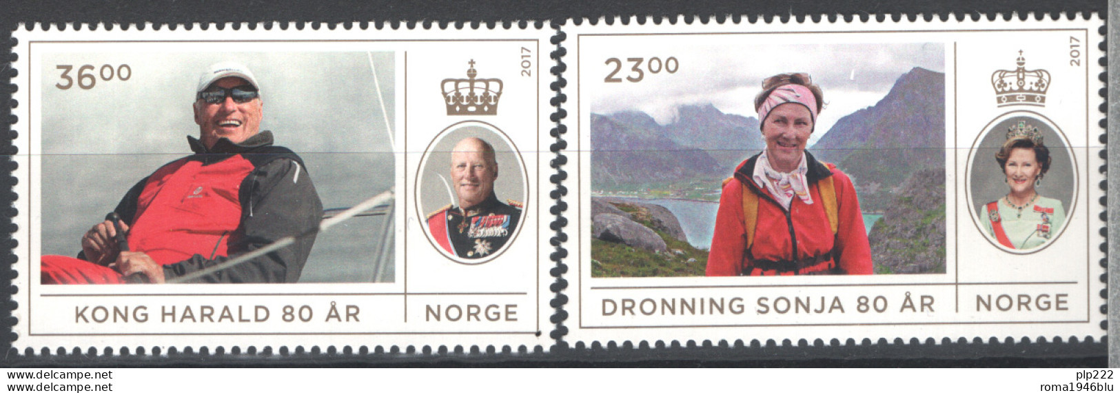 Norvegia 2017 Unif.1877/78 **/MNH VF - Ungebraucht