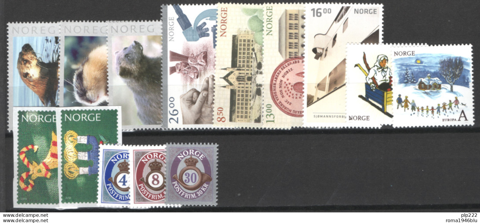 Norvegia 2010 7 Emissioni / Issues **/MNH VF - Ongebruikt