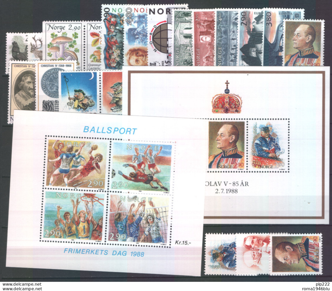 Norvegia 1988 Annata Completa / Complete Year Set **/MNH VF - Années Complètes