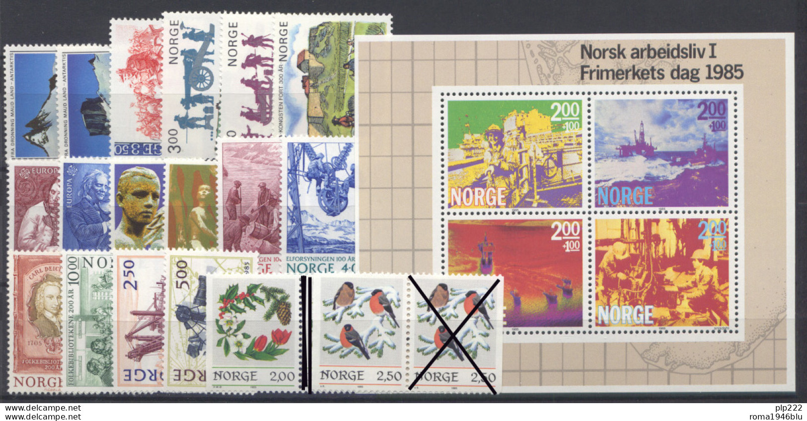 Norvegia 1985 Annata Quasi Completa / Almost Complete Year Set **/MNH VF - Annate Complete