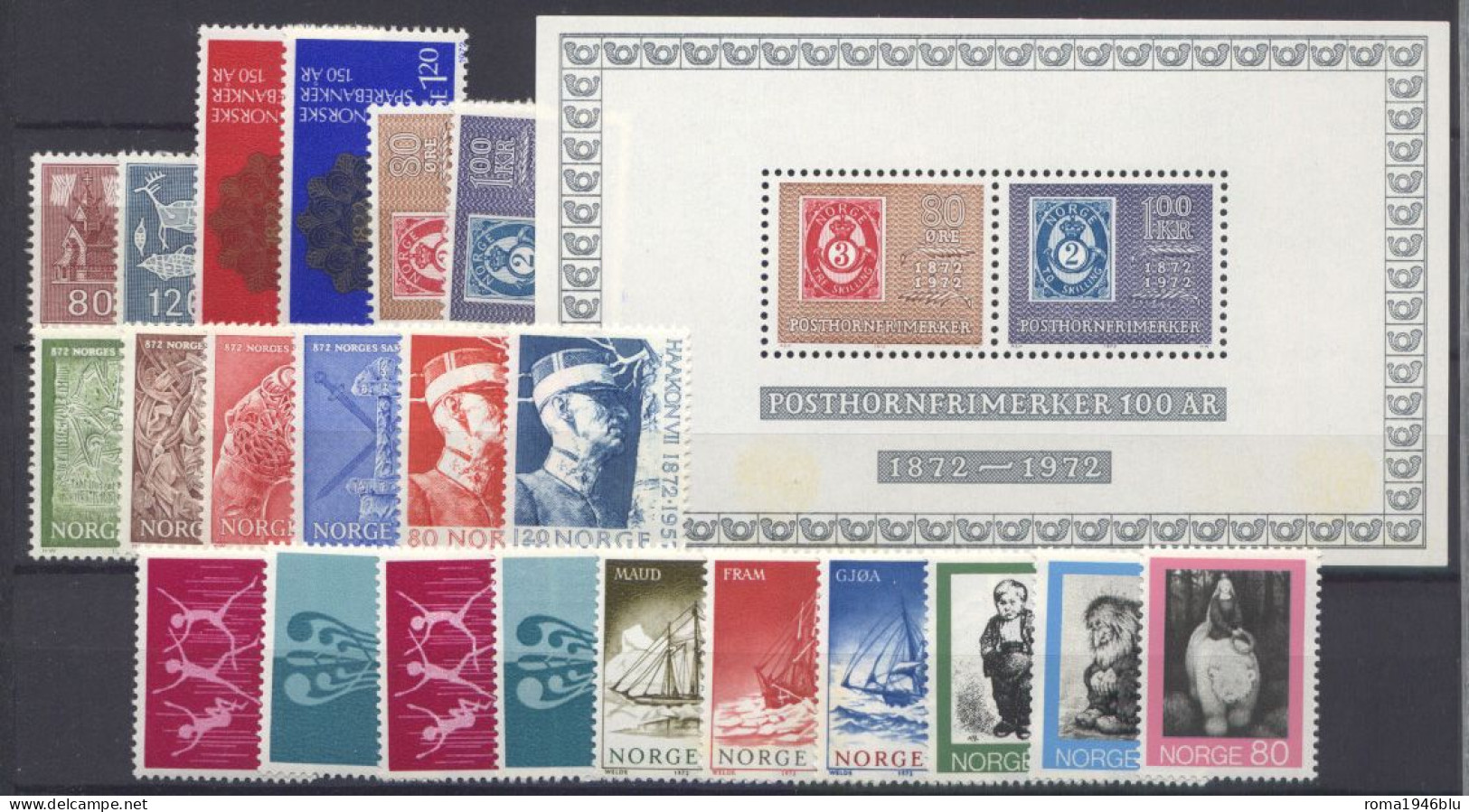 Norvegia 1971/80 Periodo Completo / Complete Period **/MNH VF - Années Complètes