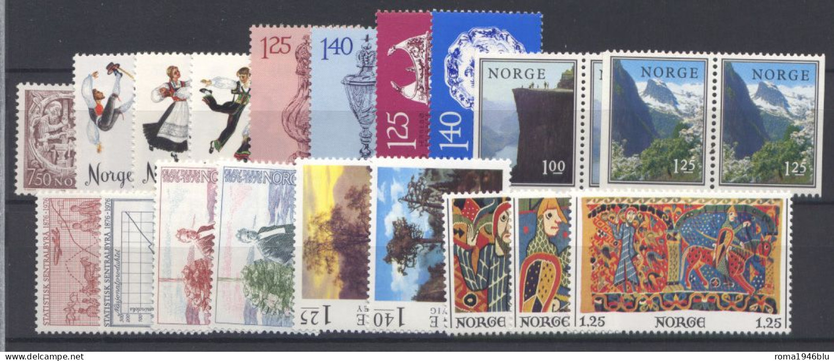 Norvegia 1971/80 Periodo completo / Complete period **/MNH VF