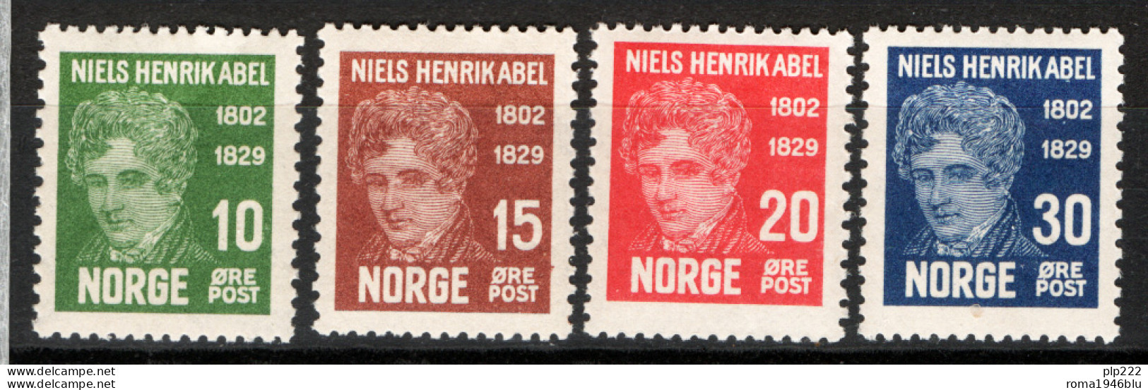 Norvegia 1929 Unif.141/44 **/MNH VF/F - Neufs