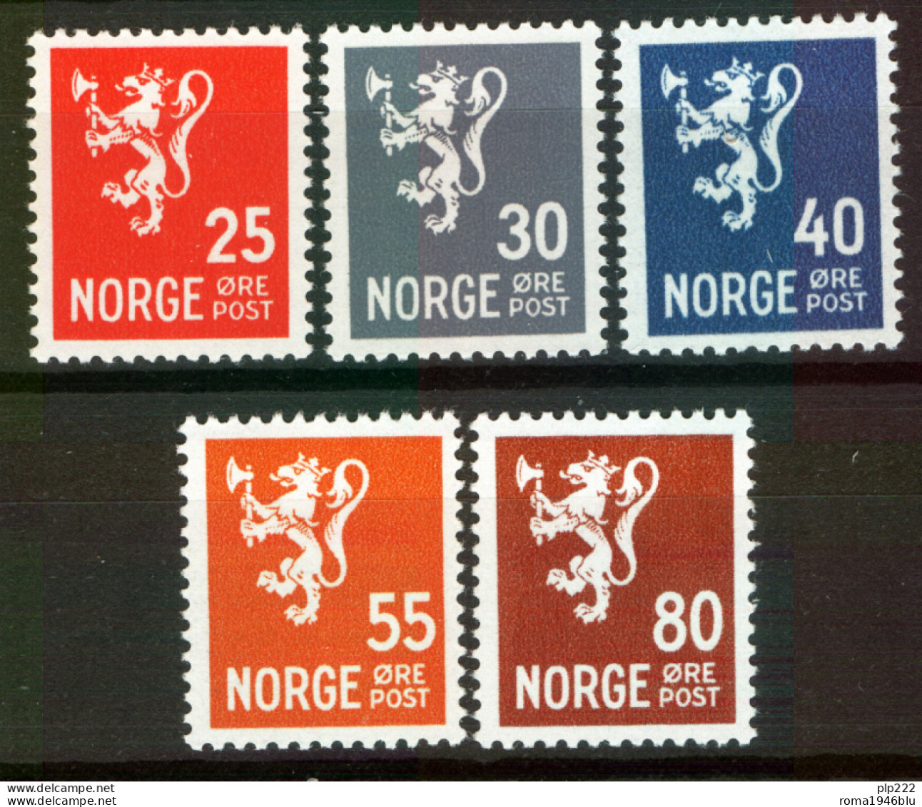 Norvegia 1947 Unif.289/92 **/MNH VF/F - Unused Stamps