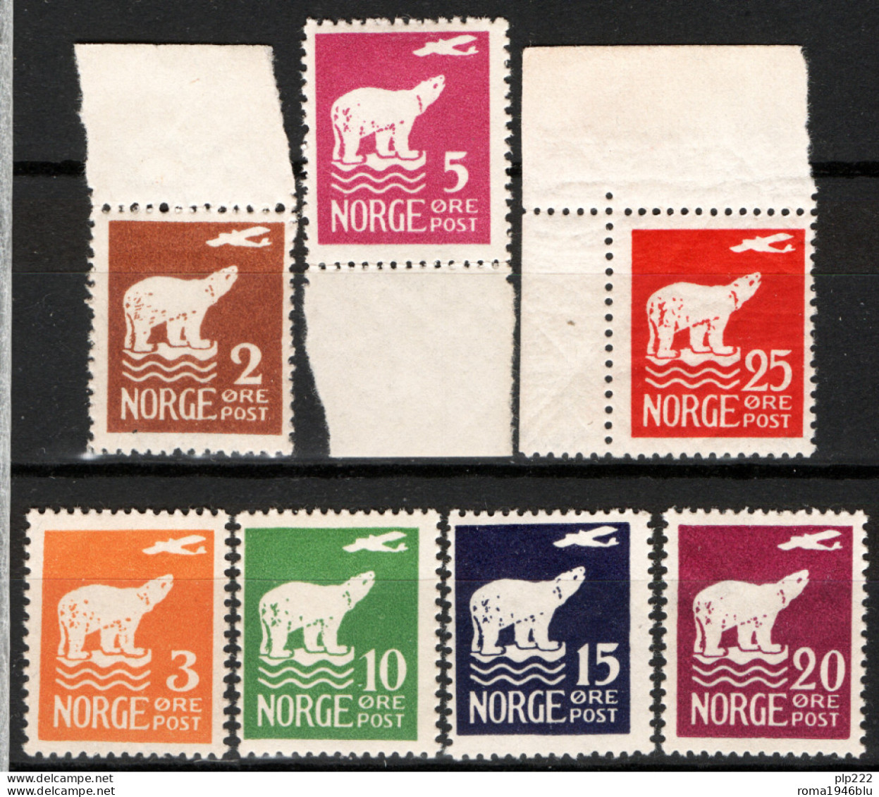 Norvegia 1925 Unif.101/07 **/MNH VF/F - Unused Stamps