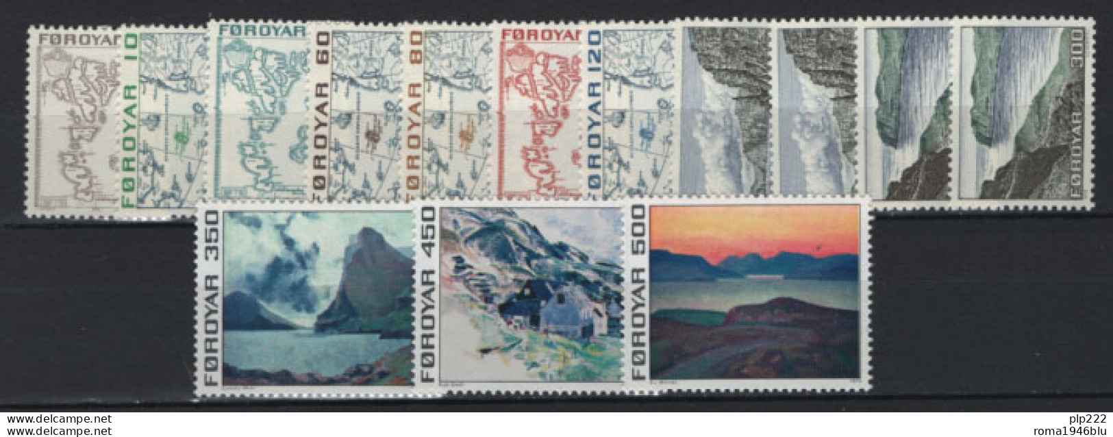 Isole Faroer 1975/1980 Collezione Completa/ Complete Collection **/MNH VF - Islas Faeroes