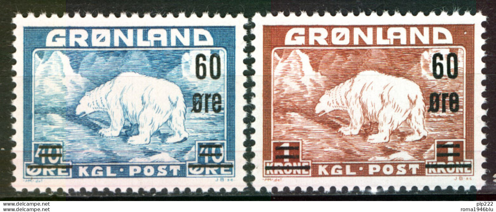 Groenlandia 1956 Unif.28/29 **/MNH VF - Nuevos