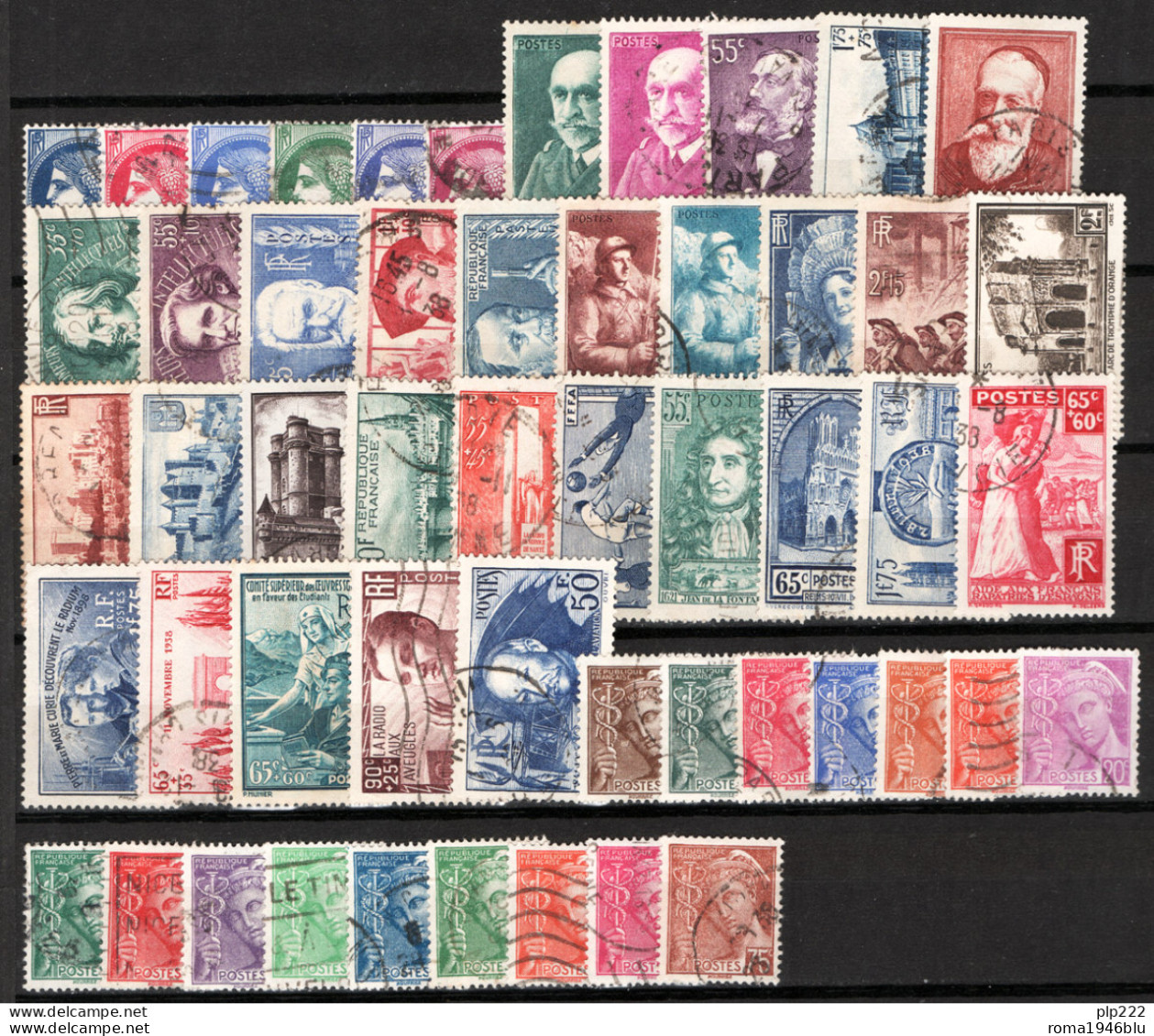 Francia 1938 Annata Completa / Complete Year Set O/Used VF/F - ....-1939