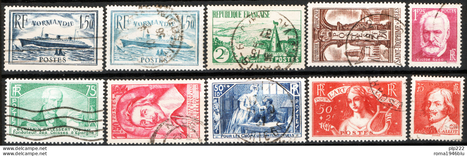 Francia 1935 Annata Completa / Complete Year Set O/Used VF/F - ....-1939