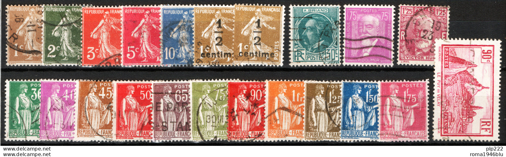Francia 1932/33 Annate Complete / Complete Year Set O/Used VF/F - ....-1939