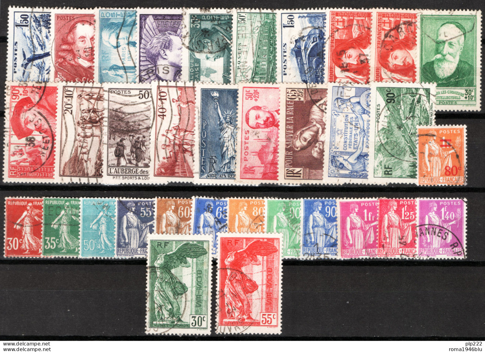 Francia 1937 Annata Completa Senza Pexip / Complete Year Set No Pexip O/Used VF/F - ....-1939