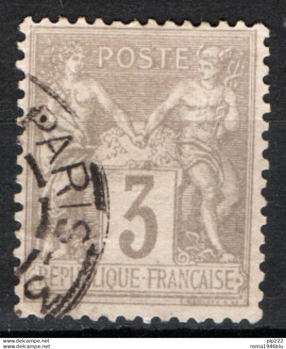 Francia 1877 Unif.87 O/Used VF/F - 1876-1898 Sage (Type II)