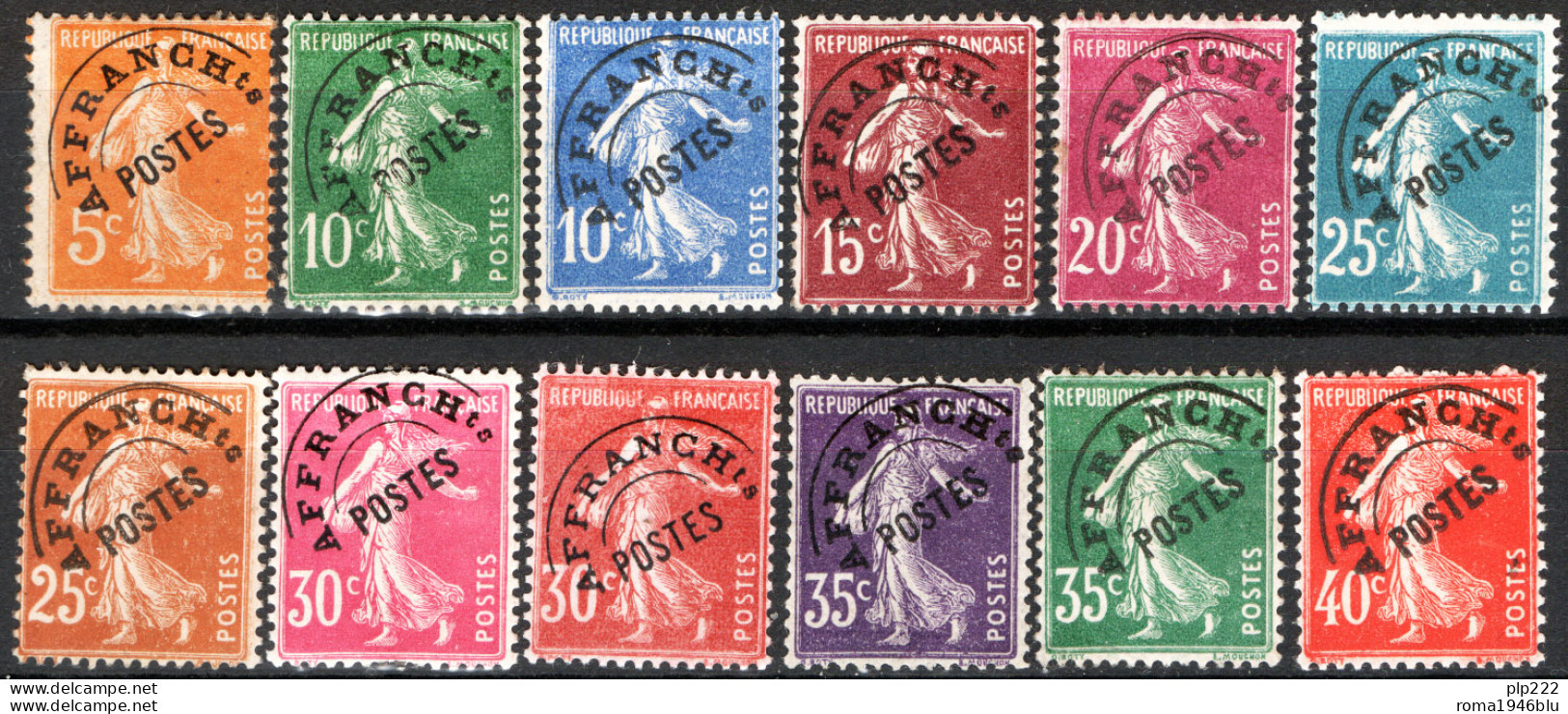 Francia 1922 Preannullati Unif.50/53,55/57,59,61,62/64 */MH VF/F - 1893-1947