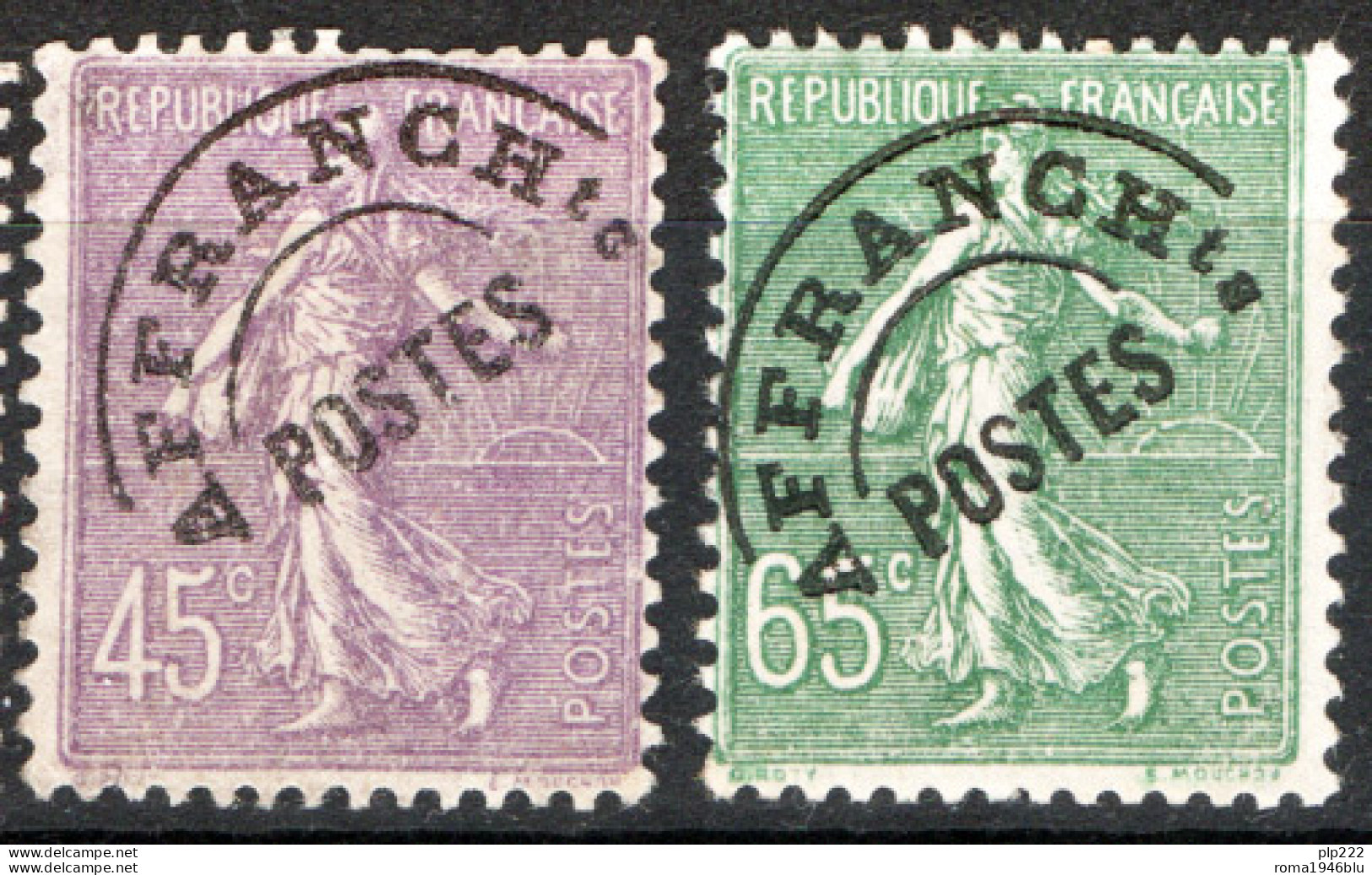 Francia 1922 Preannullati Unif.46,49 */MH VF/F - 1893-1947