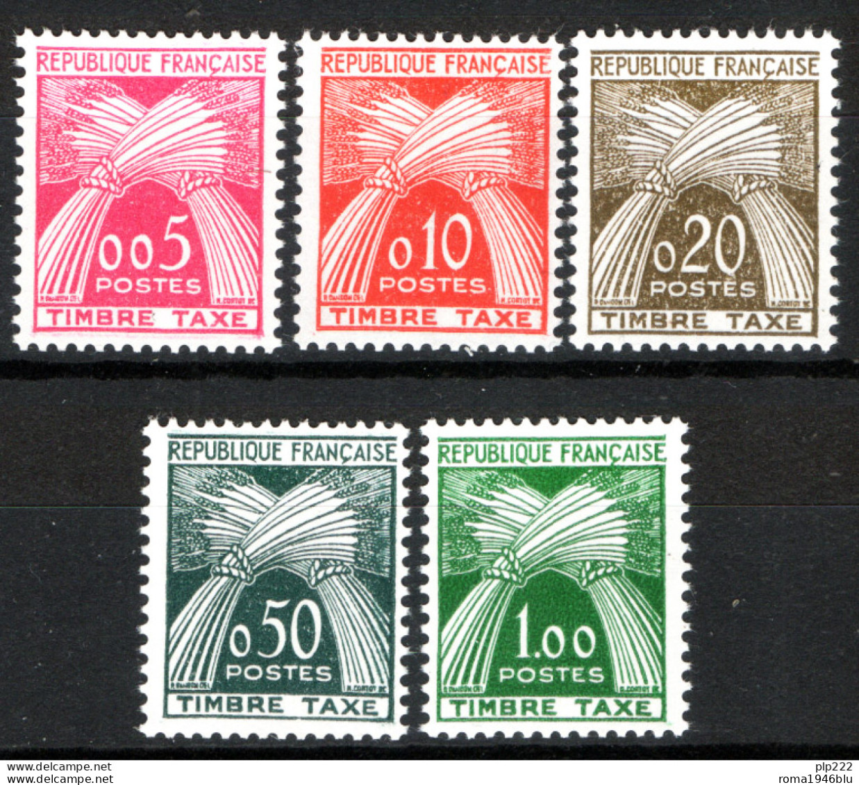 Francia 1960 Segnatasse Unif.90/94 **/MNH VF/F - 1960-.... Nuovi