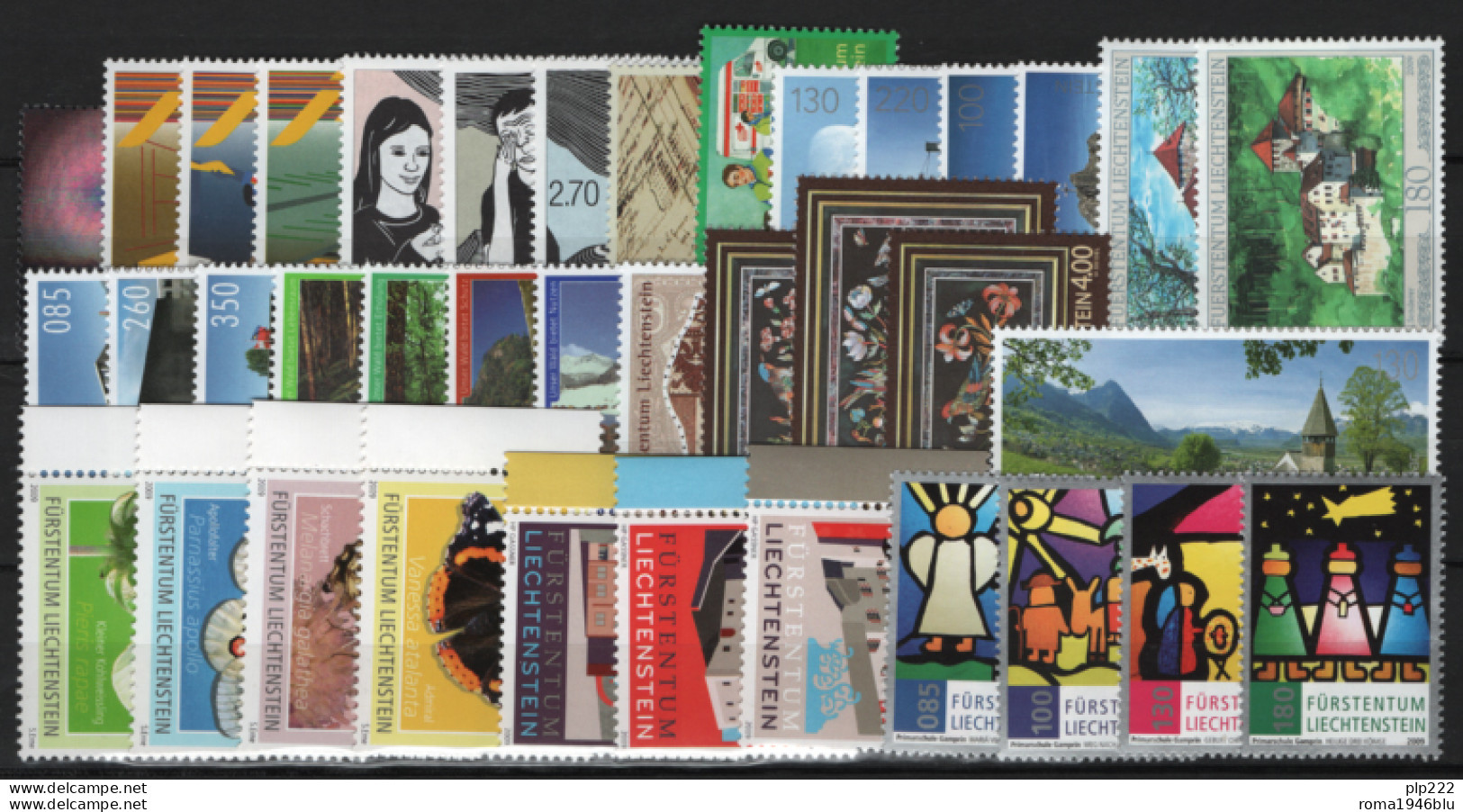 Liechtenstein 2009 Annata Completa / Complete Year Set **/MNH VF - Annate Complete