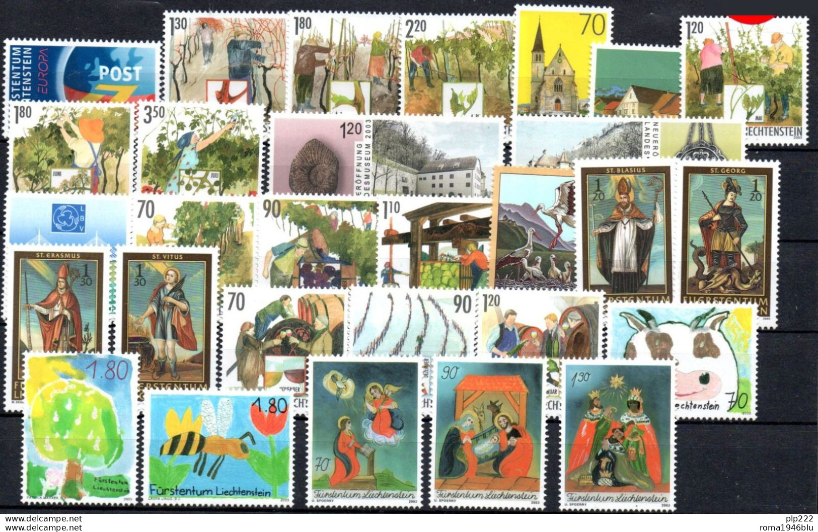 Liechtenstein 2003 Annata Completa / Complete Year Set **/MNH VF - Volledige Jaargang