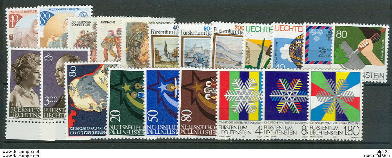 Liechtenstein 1983 Annata Completa / Complete Year Set **/MNH VF - Années Complètes