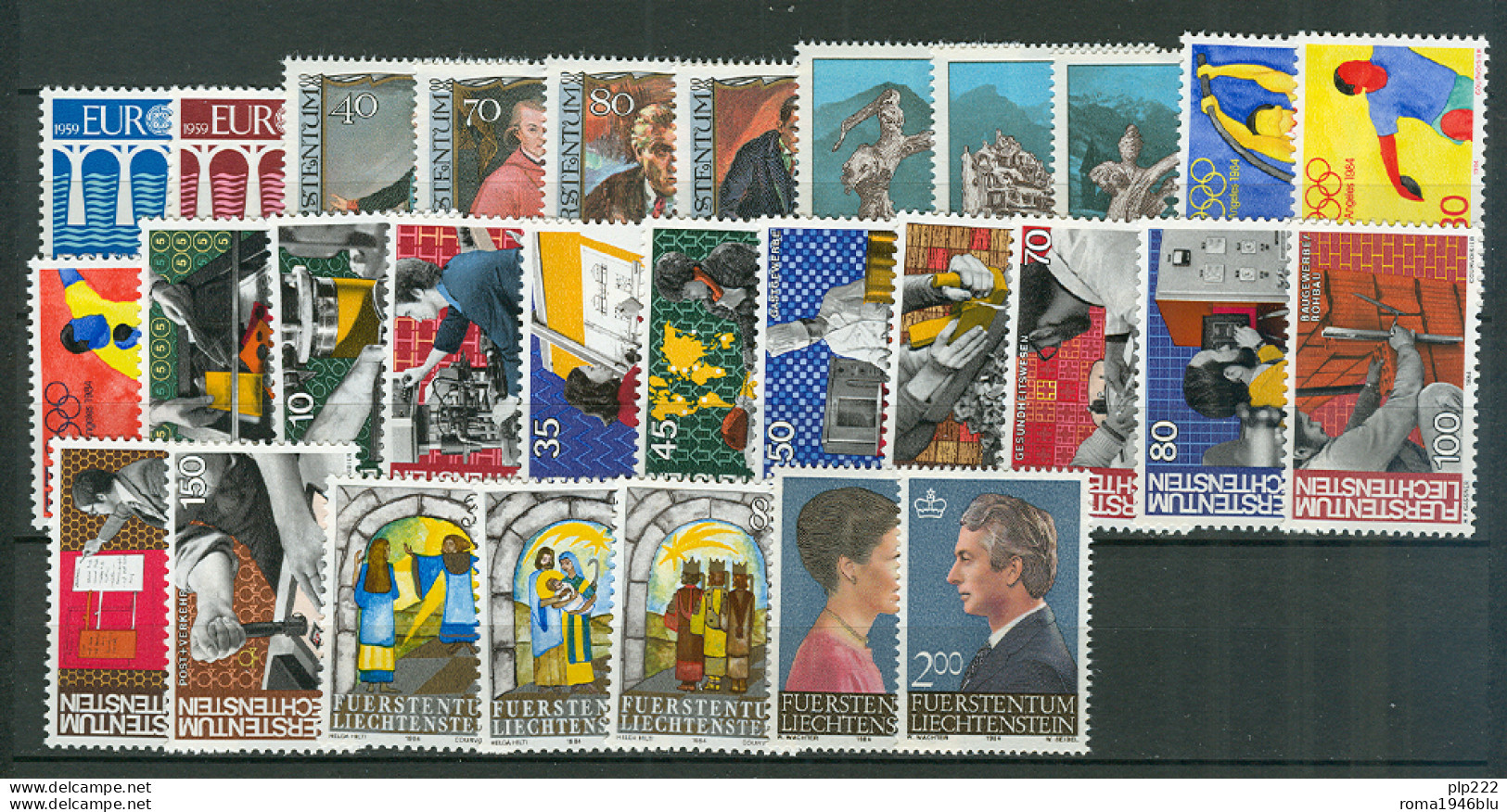 Liechtenstein 1984 Annata Completa / Complete Year Set **/MNH VF - Annate Complete