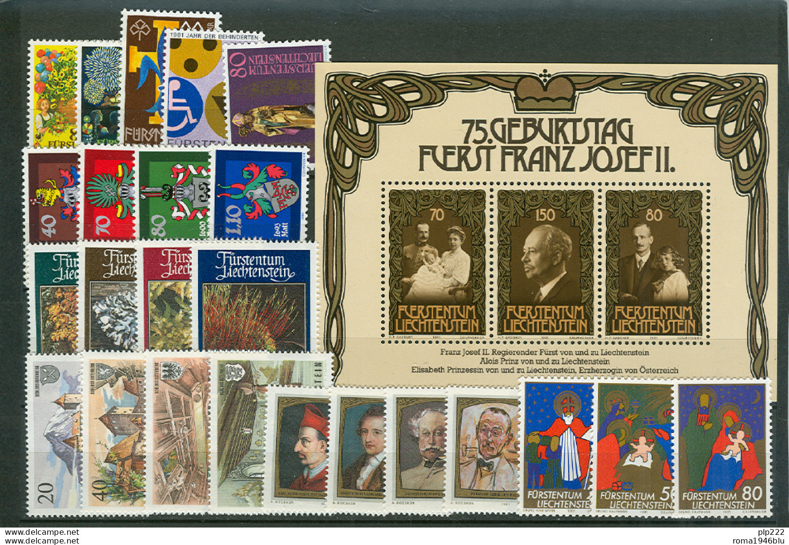 Liechtenstein 1981 Annata Completa / Complete Year Set **/MNH VF - Vollständige Jahrgänge