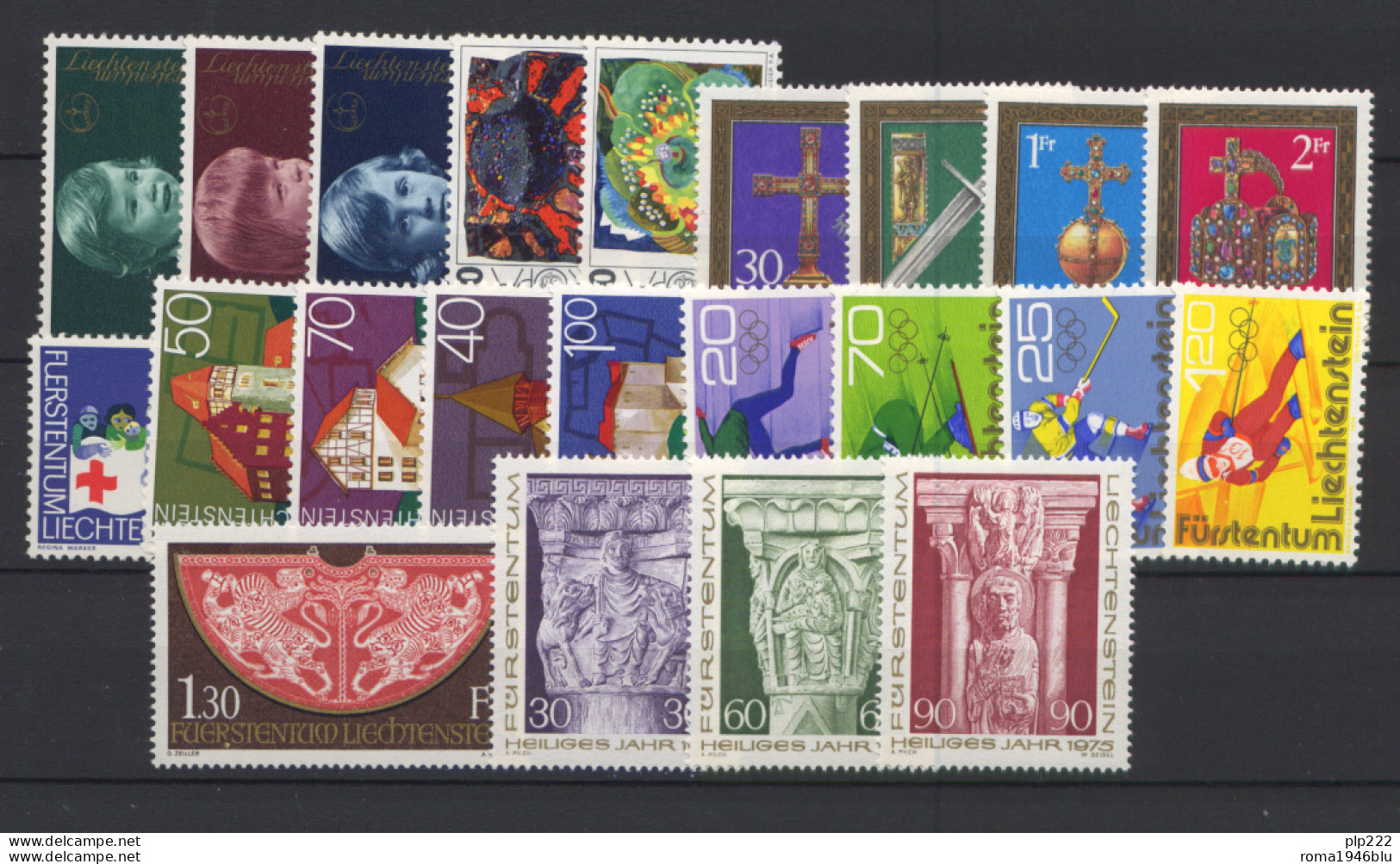 Liechtenstein 1975 Annata Completa / Complete Year Set **/MNH VF - Années Complètes