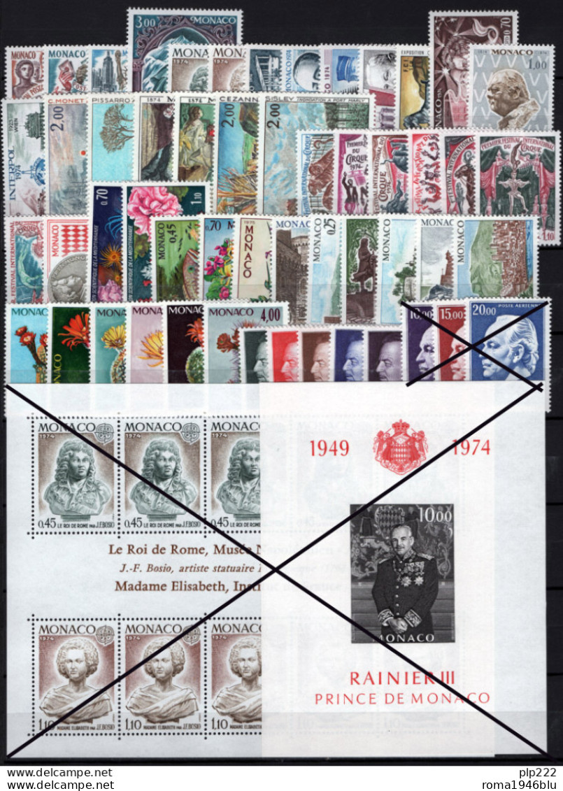 Monaco 1977 Annata Quasi Completa / Almost Complete Year Set **/MNH VF - Komplette Jahrgänge