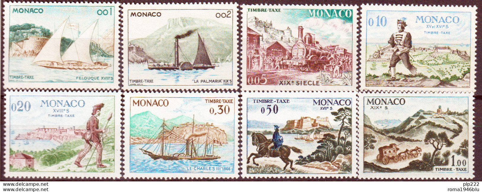 Monaco 1960 Segnatasse Unif.56/62 **/MNH VF - Postage Due