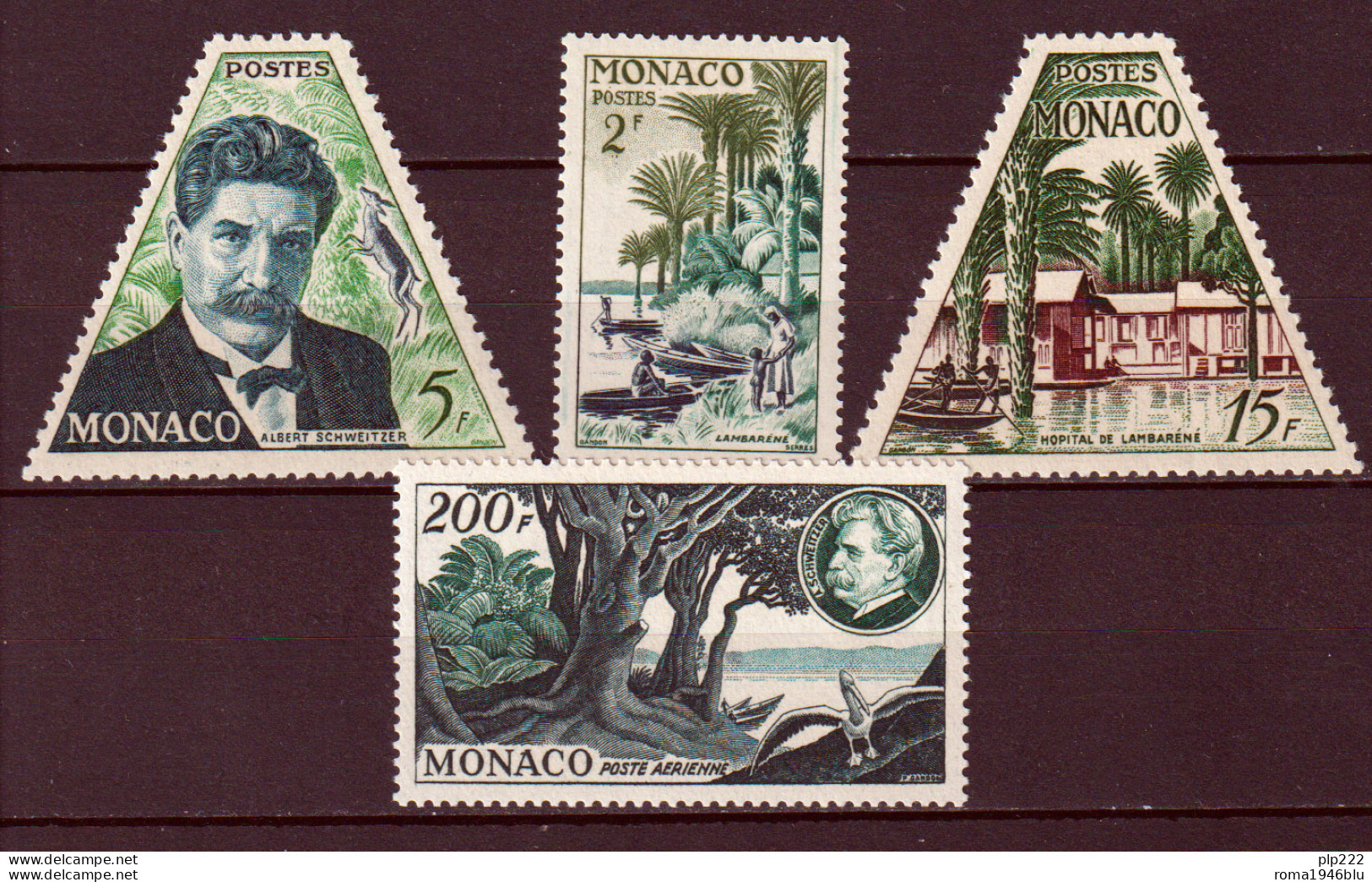 Monaco 1955 Unif. 412/14+A59 **/MNH VF - Neufs