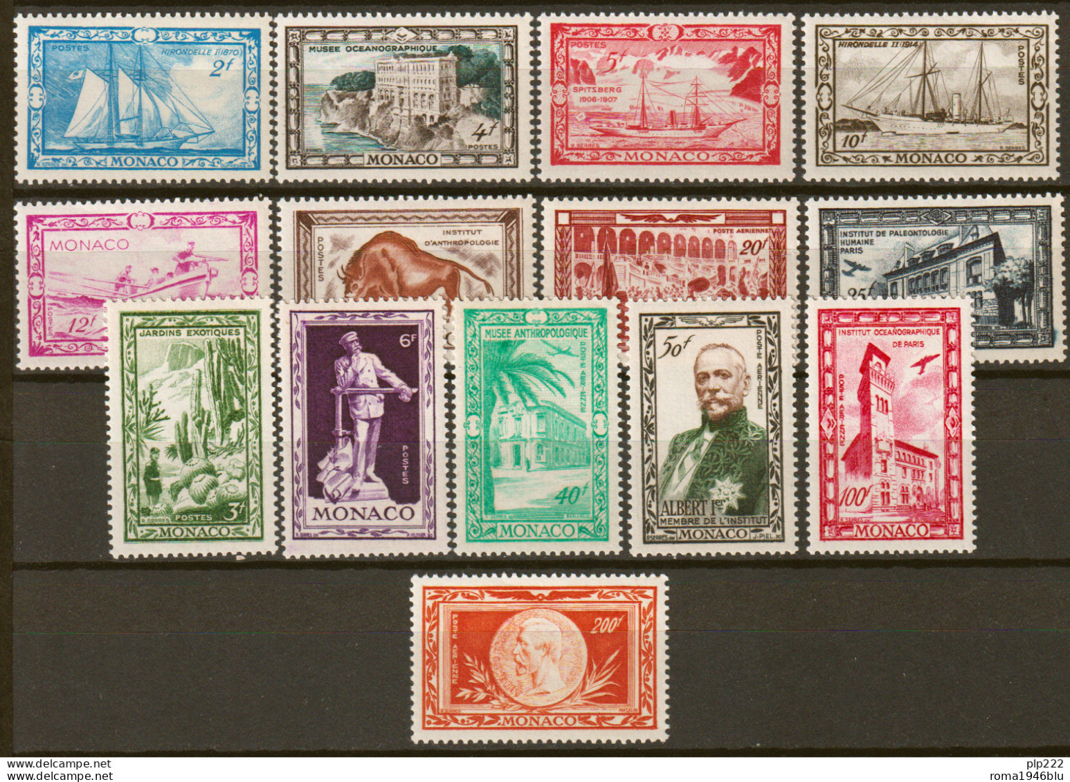 Monaco 1949 Unif.324/31+A36/41 */MH VF/F - Ungebraucht