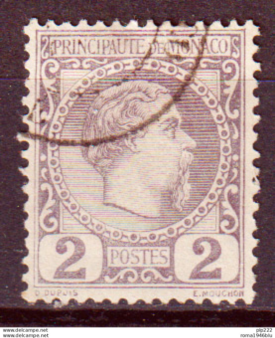 Monaco 1885 Unif. 2 O/Used VF/F - Usati