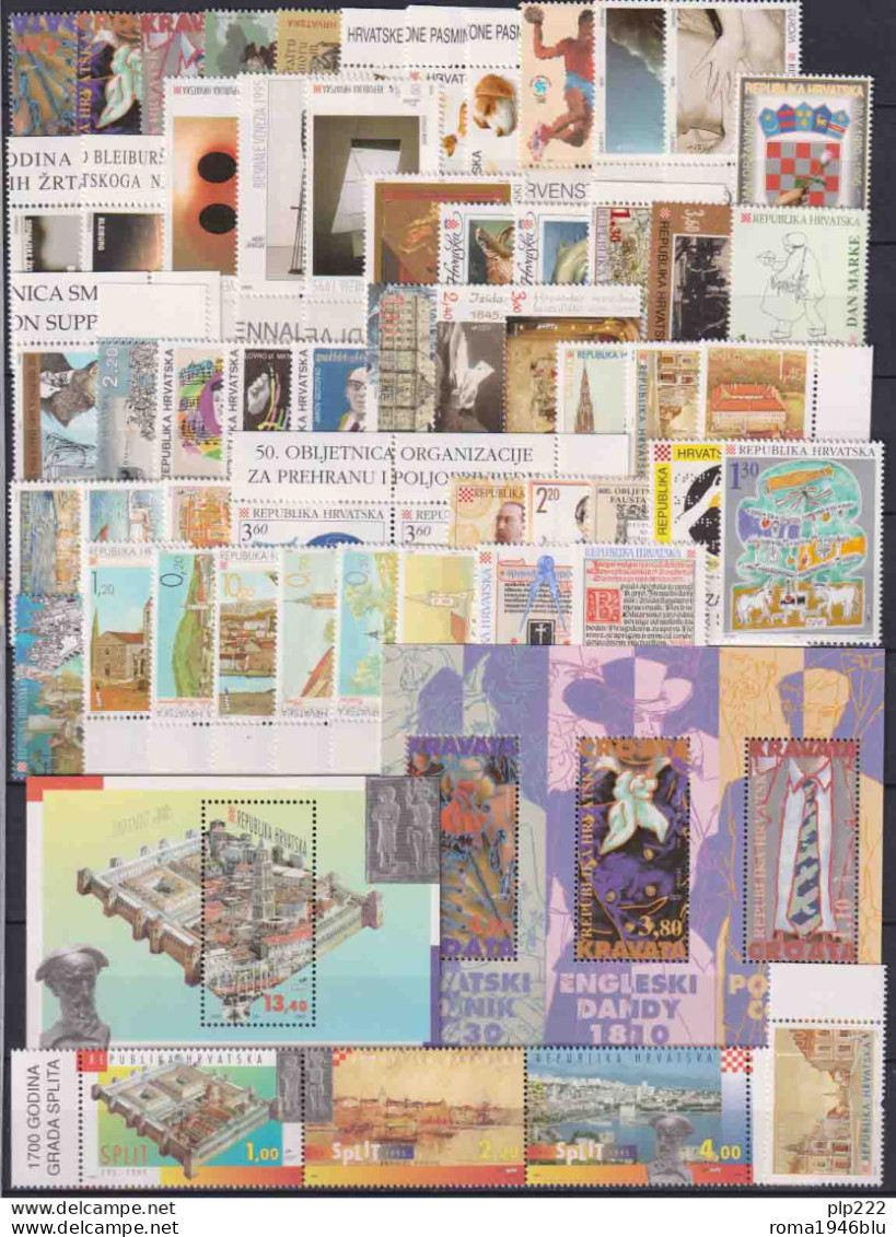 Croazia 1995 Annata Completa / Complete Year Set **/MNH VF - Croatia