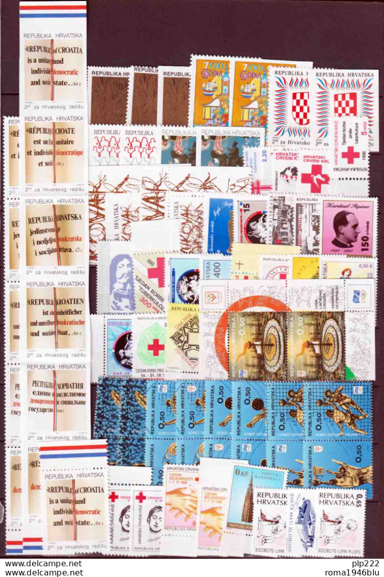 Croazia 1991/2015 Beneficienza Collezione Quasi Completa / Almost Complete Collection **/MNH VF/F - Croatia