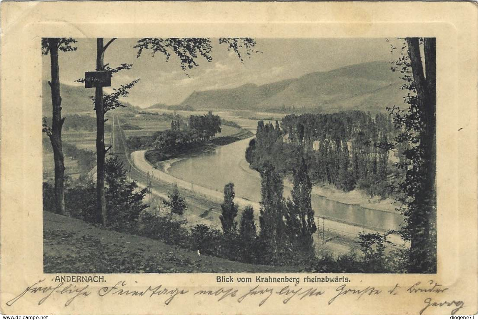 Andernach Blick Vom Krahnenberg 1911 - Andernach