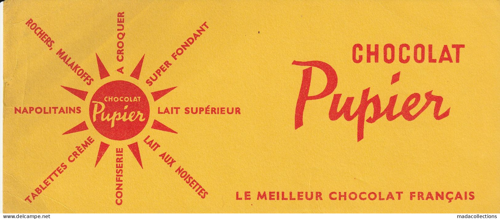 Buvard - Chocolat Pupier - Cacao