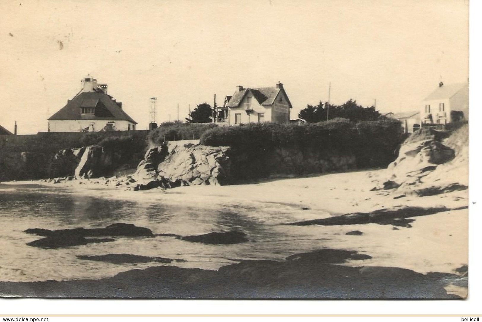 PLOEMEUR  -  La Plage Du Peréllo (carte-photo - épreuve ?) - Ploemeur