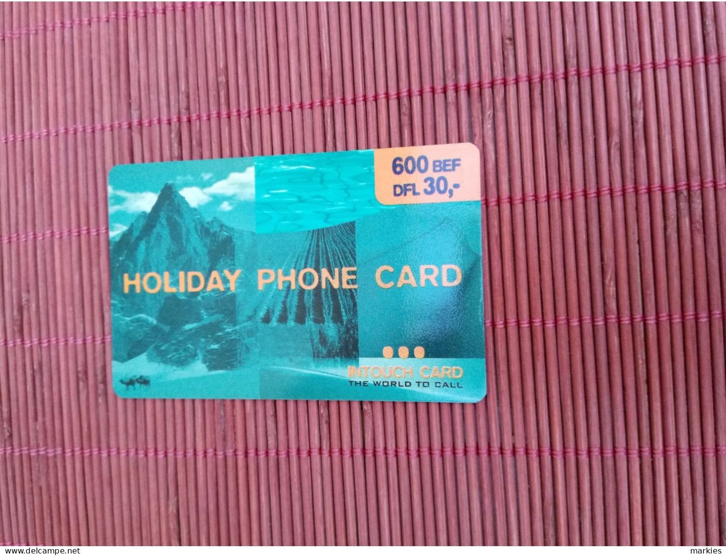 Holiday Phone 600 BEF Demo Never Seen In Democard 2 Photos Very Rare ! - Cartes GSM, Recharges & Prépayées