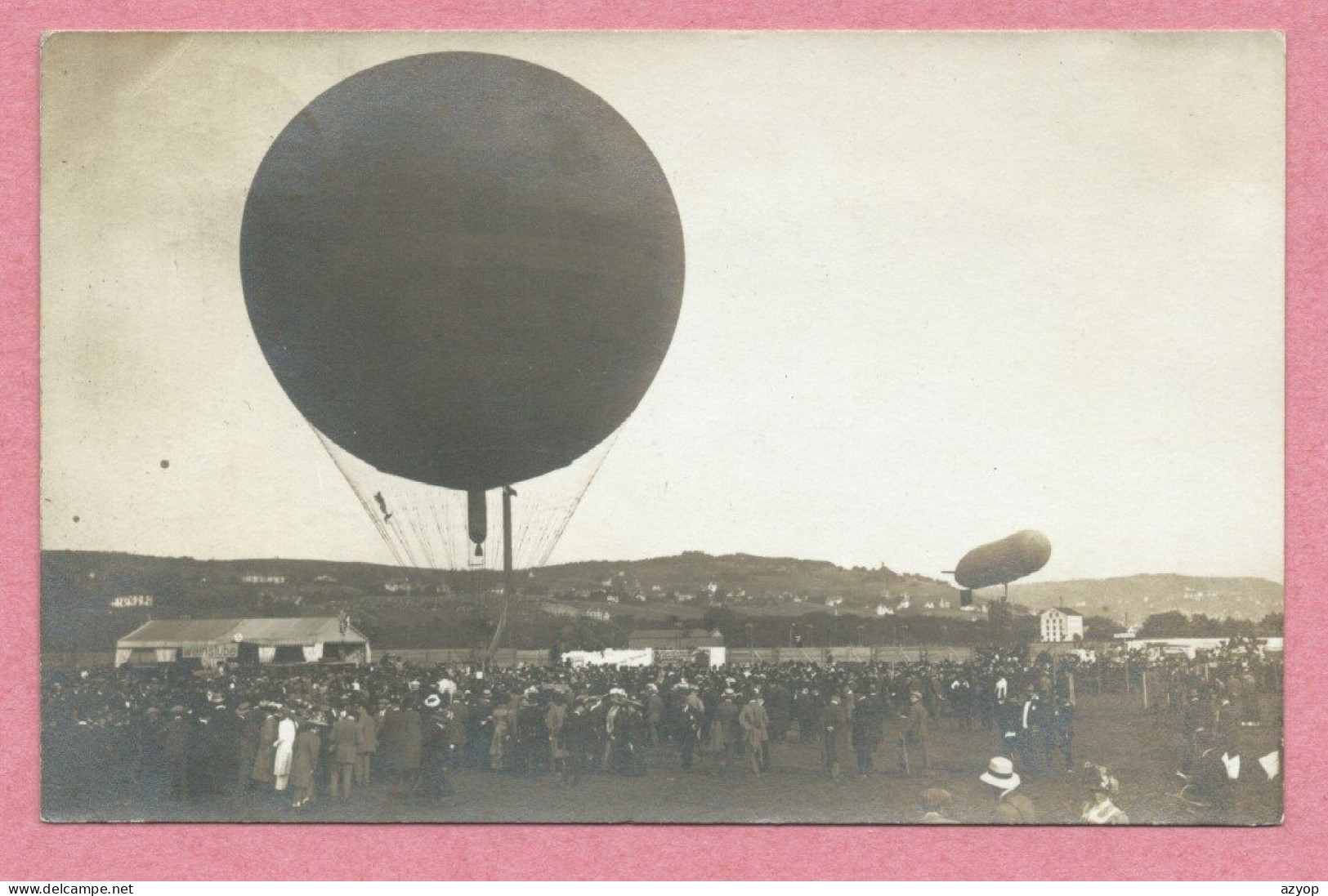 Suisse - Carte Photo à Localiser - Festival De Ballon - Meeting - Publicité Billardfabrik Morgenthaler - 3 Scans - Thal