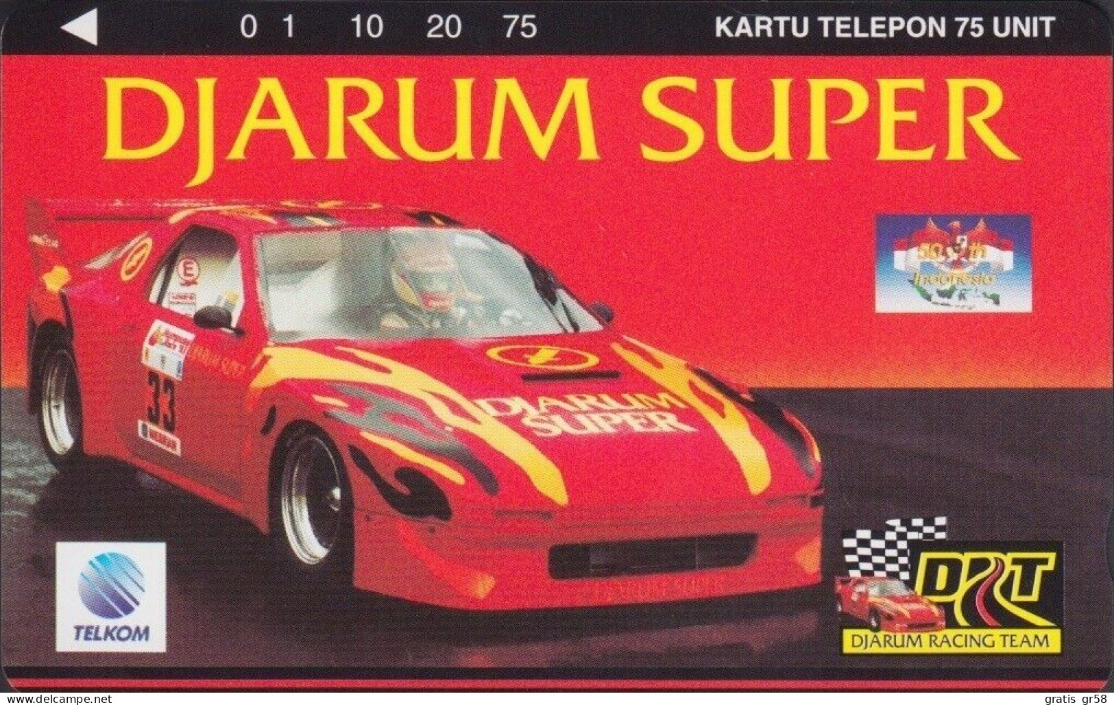 Indonesia - P 0388, Djarum Super-Djarum Racing Team, 5000ex, Mint Unused - Indonesia