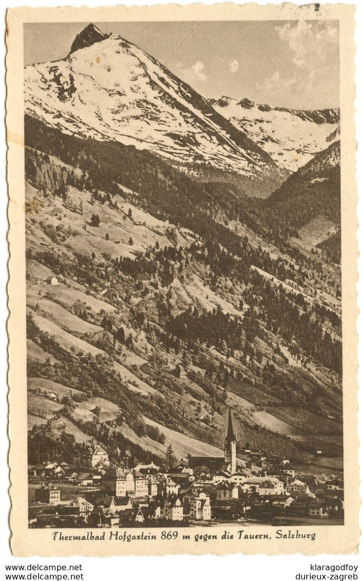 Bad Hofgastein Postcard Travelled 1938 B180320 - Bad Hofgastein
