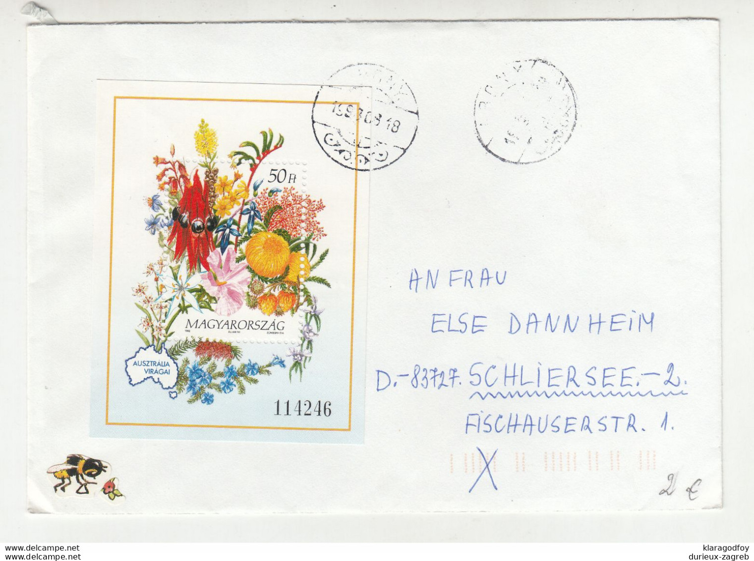 Hungary, Letter Cover Posted 1993 Abony Pmk B210820 - Covers & Documents