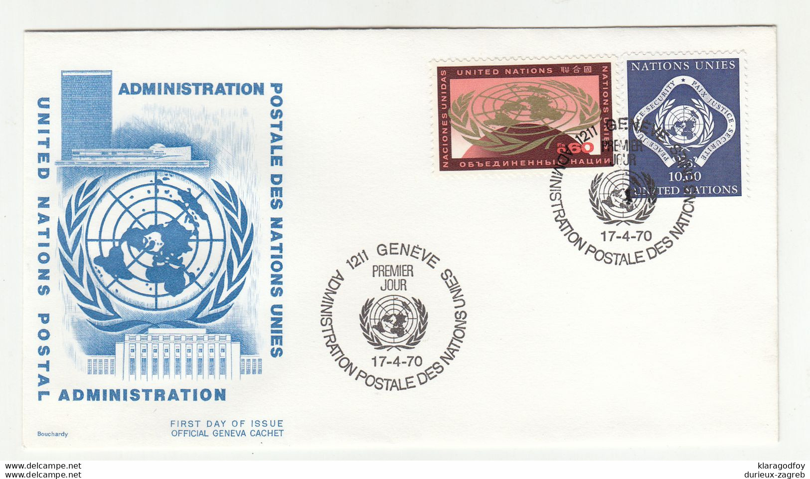 United Nations 1970 FDC B210820 - FDC