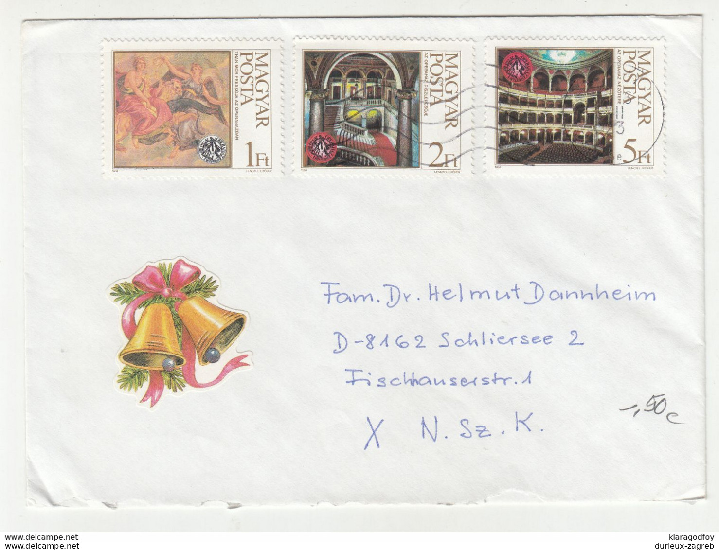 Hungary, Letter Cover Posted 1994 Abony Pmk B210820 - Brieven En Documenten