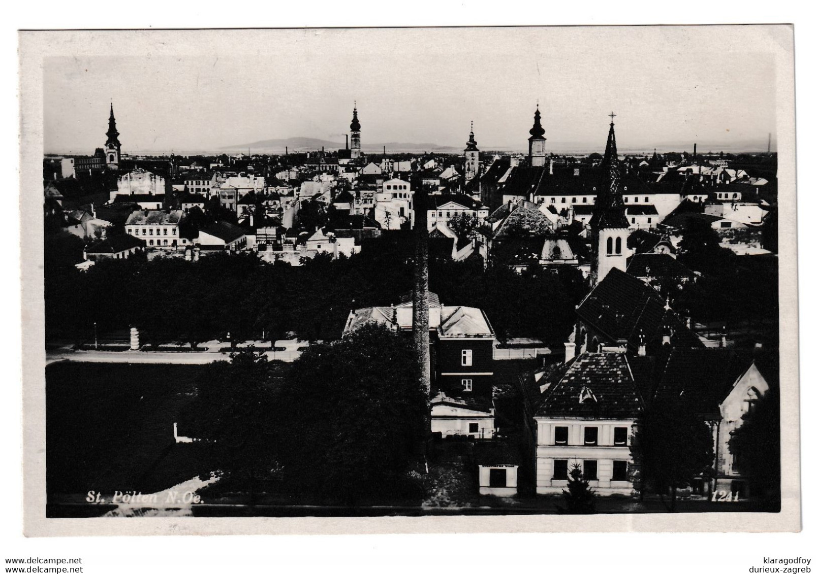 St. Pölten Old Postcard Posted 1931 To Zagreb B210112 - St. Pölten