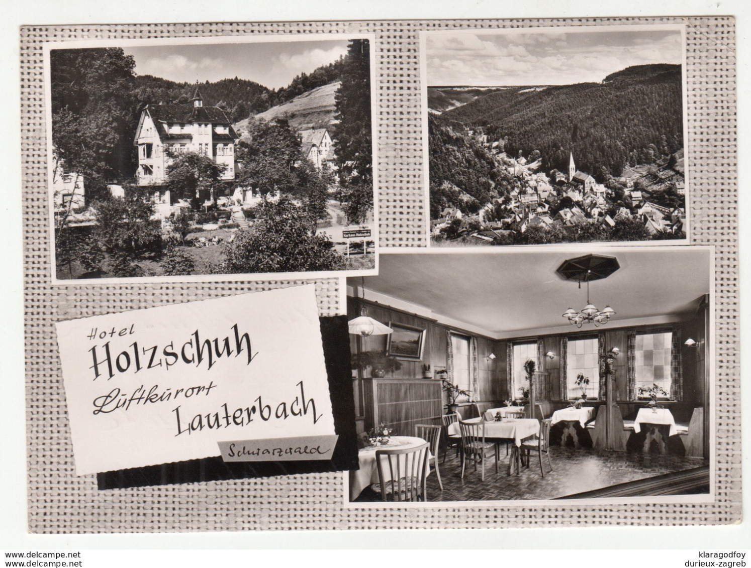 Hotel Holzschuch Lauterbach Old Postcard Posted 196? B200120 - Lauterbach