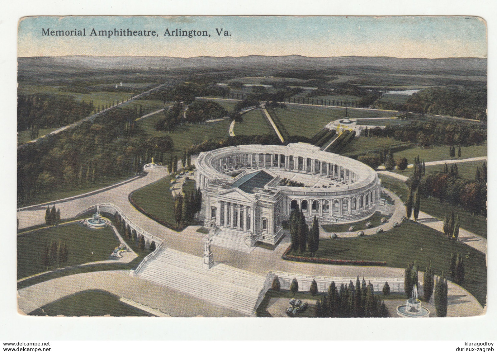 Memorial Amphitheatre, Arlington Old Postcard Not Posted Bb200101 - Arlington