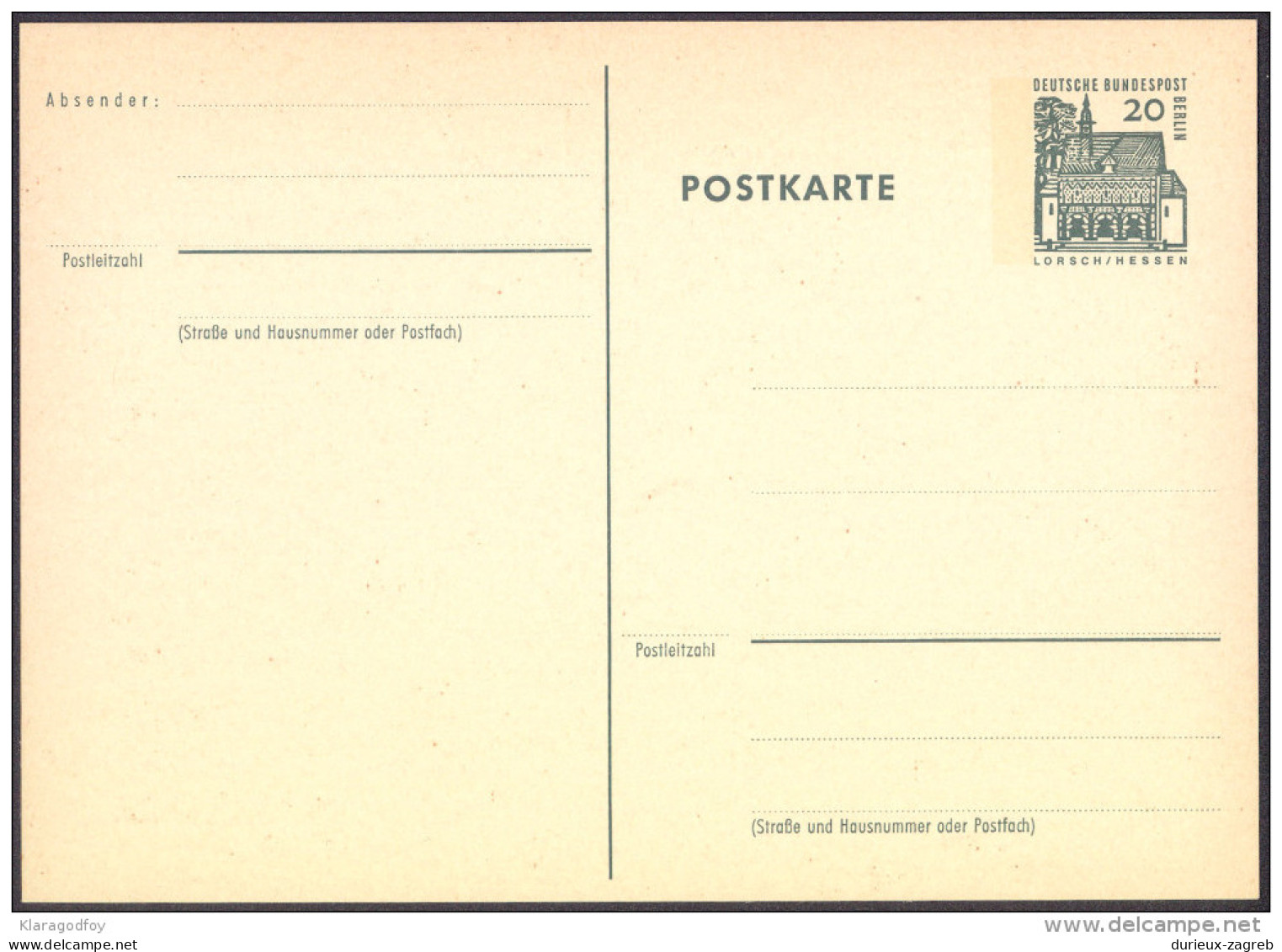 Germany Berlin Postal Stationery Postcard Postkarte Unused Bb150924 - Postkaarten - Ongebruikt