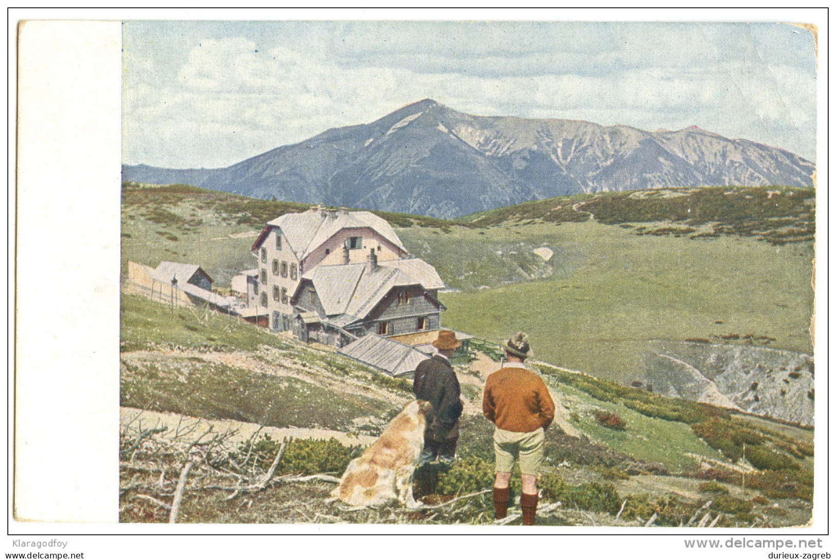 Rax Old Postcard Travelled 1930 To Yugoslavia Ported On Arrival Bb - Raxgebiet